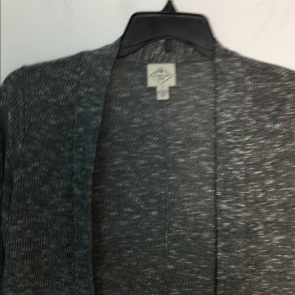 Women’s St John's Bay S Small 4 - 6 Sweater Cardigan Marbled Gray Open Front NEW - Picture 5 of 8